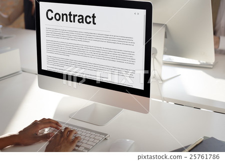 Business Contract Terms Legal Agreement Concept 25761786