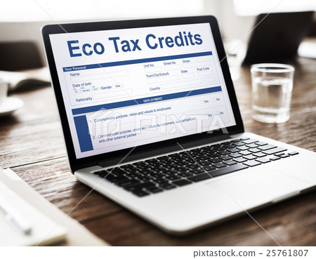 Eco Tax Credit Page Graphic Concept Eco Tax Credit Page Graphic Concept 25761807