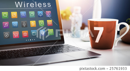 Application Connection Digital Internet Graphic Concept Application Connection Digital Internet Graphic Concept 25761933
