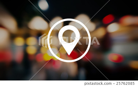 Distance Marker Positioning Navigation Icon Concept Distance Marker Positioning Navigation Icon Concept 25762085