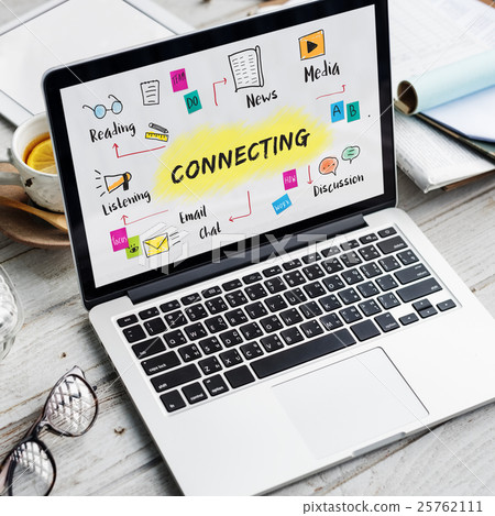 Connecting Social Media Networking Online Concept Connecting Social Media Networking Online Concept 25762111