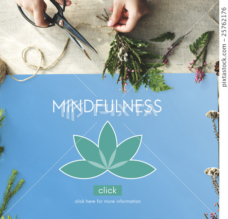Meditation Healthcare Lotus Flower Graphic Concept 25762176