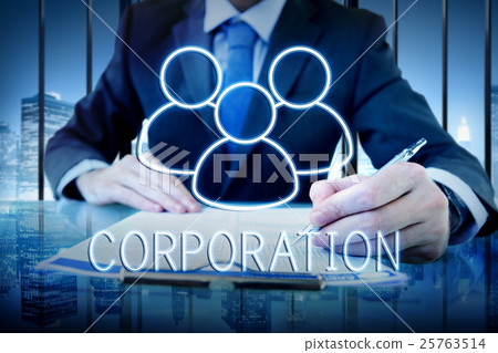 Corporation Team Leadership Partnership Concept 25763514