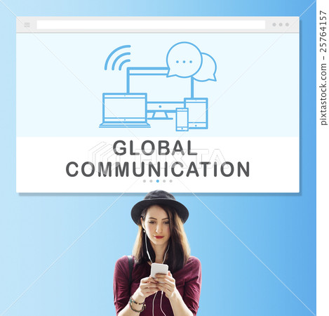 Socal Media Networking Online Connection Communication Concept 25764157