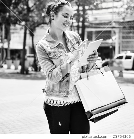 Woman Shopping Spending Customer Consumerism Concept 25764366