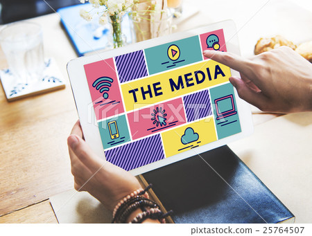 Media Computer Communication Intrnet Information Concept 25764507