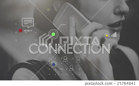 Connection Digital Devices Internet Sharing Concept Connection Digital Devices Internet Sharing Concept 25764841