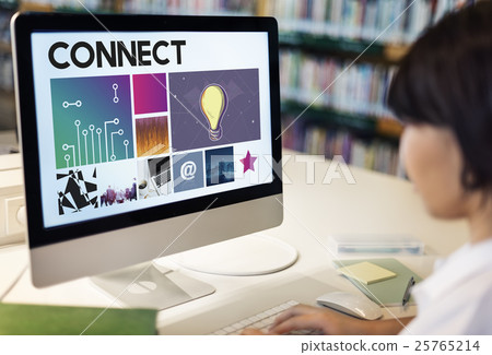 Connect Technology Cyberspace Network Concept Connect Technology Cyberspace Network Concept 25765214