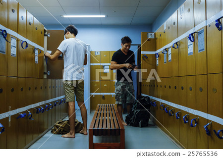 Men in the locker room 25765536