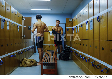 Men In The Locker Room Stock Photo 25765545 Pixta