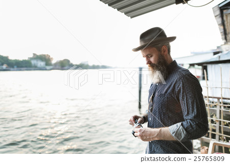 Man Photographer Journal Exploring Tourism Concept Man Photographer Journal Exploring Tourism Concept 25765809