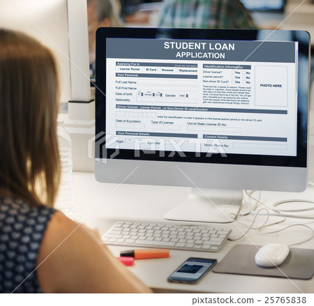 Student Loan Application Form Concept 25765838