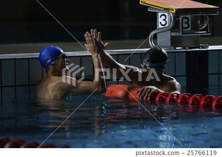 High-touch swimming competitors High-touch swimming competitors 25766119
