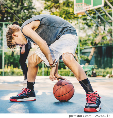 Basketball Athlete Sport Skill Playing Exercise Concept 25766212