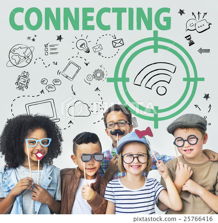 Connection Target Wifi Signal Graphics Concept 25766416