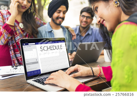 Schedule Calendar Agenda Reminder Personal Organizer Concept 25766816