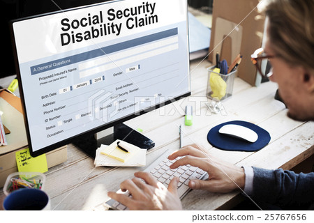 Social Security Disability Claim Concept Social Security Disability Claim Concept 25767656