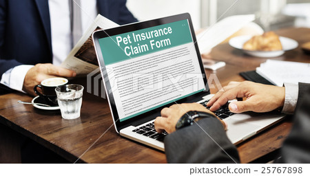 Pet Insurance Claim Form Puppy Animal Safety Concept 25767898