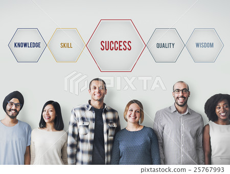 Success Training Development Geometric Forms Graphic 25767993