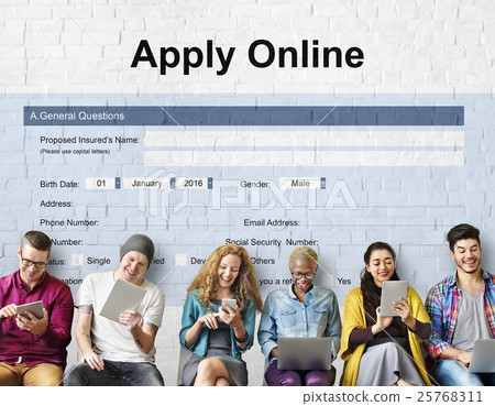 Apply Online Application College Form Concept 25768311