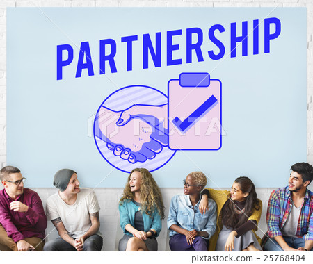 Business Contract Partnership Handshake Tick Concept Business Contract Partnership Handshake Tick Concept 25768404