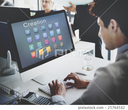 Application Business Communication Graphic Concept Application Business Communication Graphic Concept 25768582