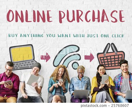Online Shopping Web Shop E-shopping Concept 25768607
