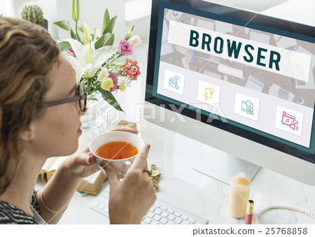 Browser Online Communication Connection Concept 25768858