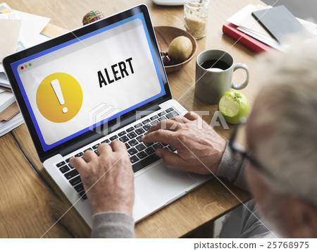 Alert Notification Exclamation Point Graphic Concept 25768975