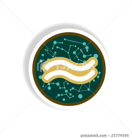 stylish icon in paper sticker style zodiac stylish icon in paper sticker style zodiac 25774595