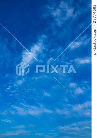 Sky and clouds in the morning of October (Blue more vertical with retouching) 25774692