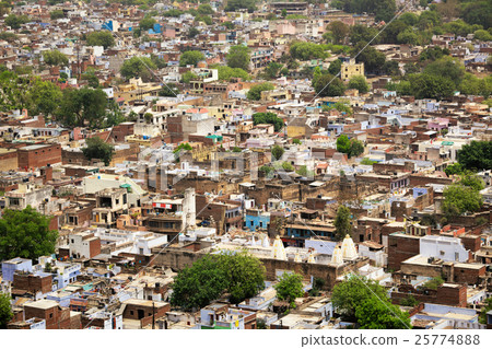 Aerial view of Gwalior city in India Aerial view of Gwalior city in India 25774888