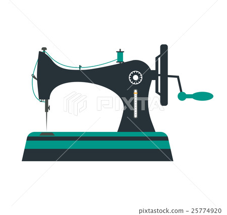 Retro Sewing Machine. Vector Retro Sewing Machine. Vector 25774920