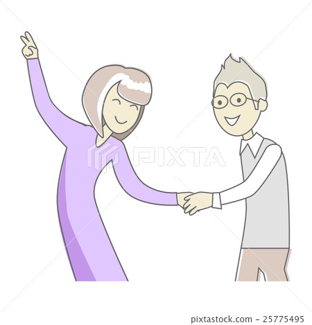 Business Partners at the Party Dancing. Vector 25775495