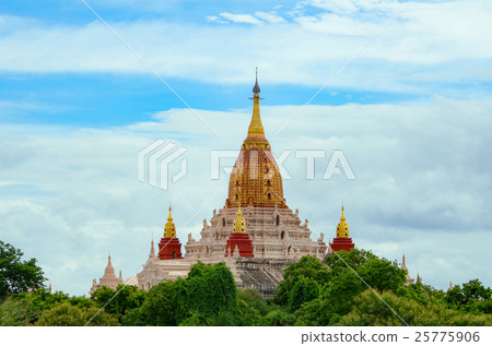 The Ananda Temple, located in Bagan, Myanmar. The Ananda Temple, located in Bagan, Myanmar. 25775906