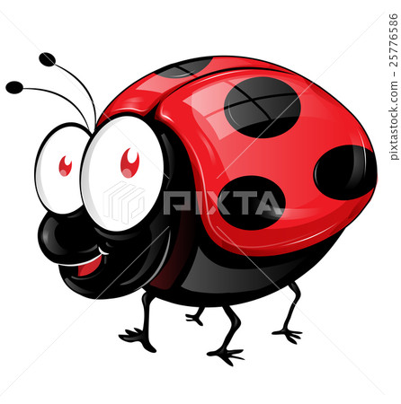 ladybug cartoon isolated on white background 25776586