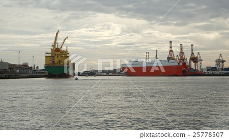 Industrial ships in port Industrial ships in port 25778507