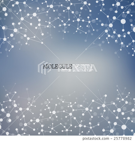 Structure molecule of DNA and neurons. Abstract 25778982