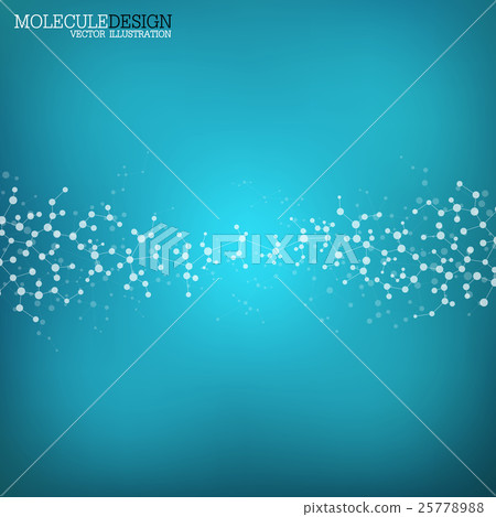 Structure molecule of DNA and neurons. Abstract 25778988