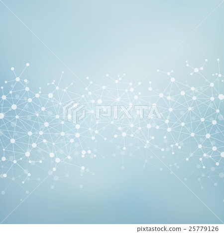 Structure molecule of DNA and neurons. Abstract 25779126