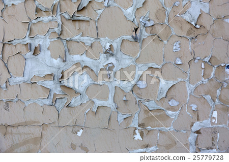 Background of old wall with peel paint crack 25779728