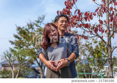 Young couple 2 people 25780386