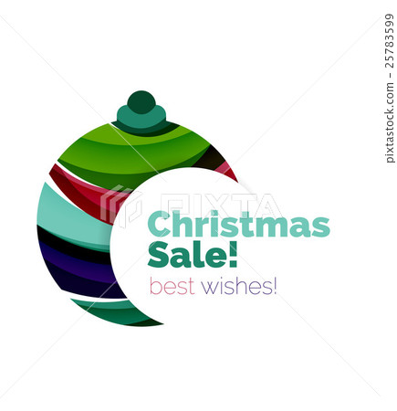 Abstract geometric Christmas banner 25783599