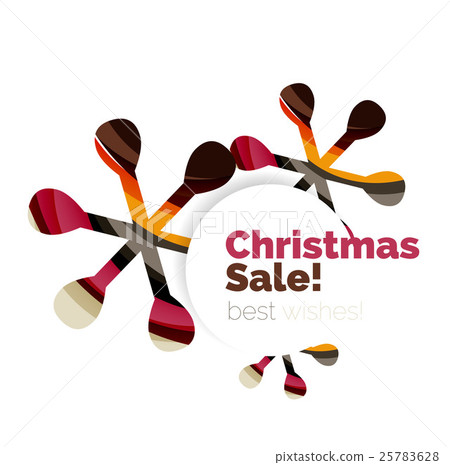 Abstract geometric Christmas banner Abstract geometric Christmas banner 25783628