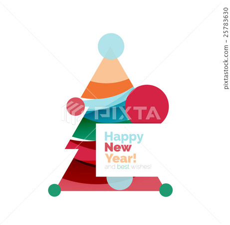 Abstract geometric Christmas banner Abstract geometric Christmas banner 25783630
