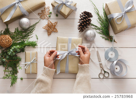 Creative hobby. Making modern handmade christmas Creative hobby. Making modern handmade christmas 25783968