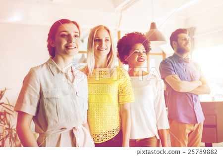 happy creative team in office 25789882