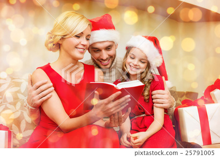 smiling family reading book smiling family reading book 25791005