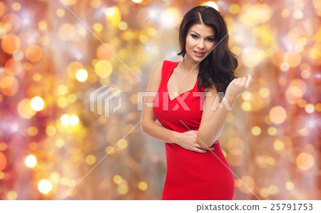 beautiful sexy woman in red dress beautiful sexy woman in red dress 25791753