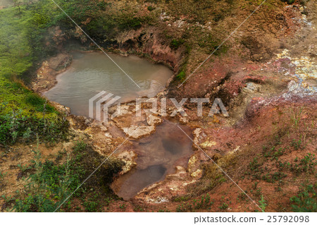 Geyser Kotly Boilers in Valley of Geysers. Geyser Kotly Boilers in Valley of Geysers. 25792098